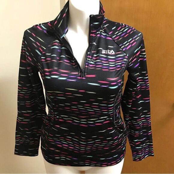 FILA | Rainbow Zip Pullover Size Medium - Picture 1 of 4